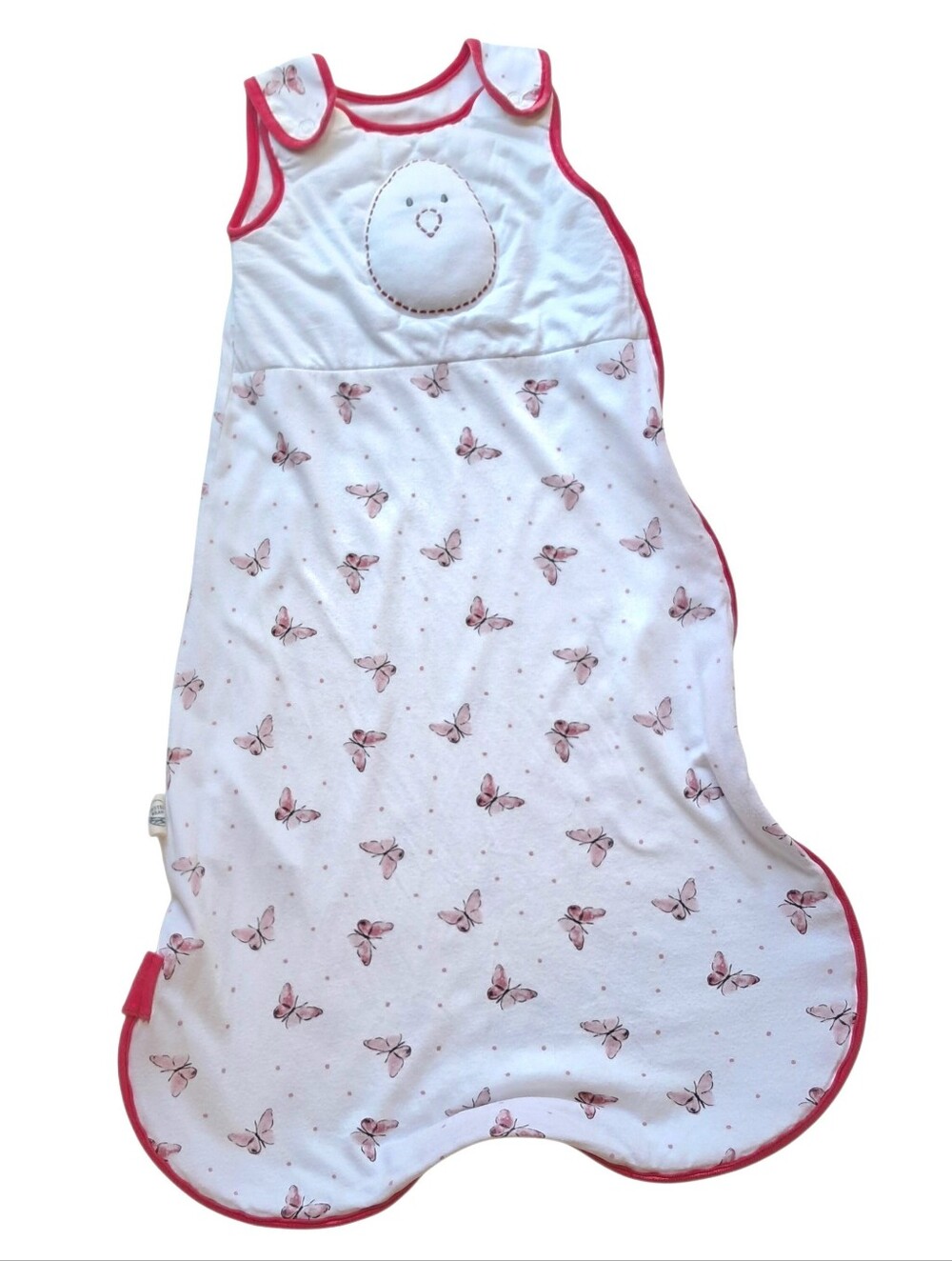 Nested Bean White And Pink Sleep Sack Size M (16-26 lbs)